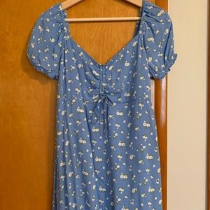 Hollister Blue Sweetheart Midi Dress in Size L